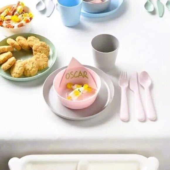IKEA KALAS Kids Flatware Set - Mixed Colors/18-Piece - Picture 3 of 5
